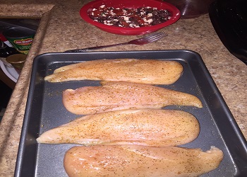 chicken breast with seasoning